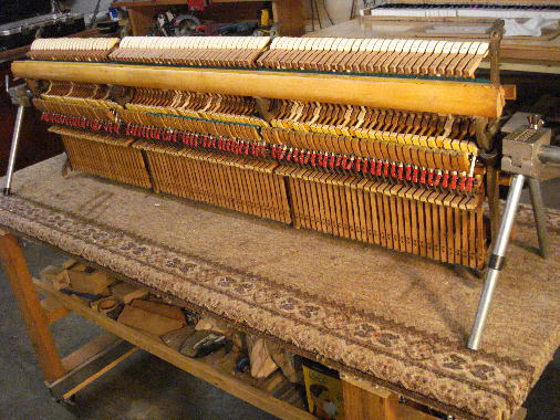 30 - Action Reconditioning Work Completed--Ready to be reguilated in the piano. (2)